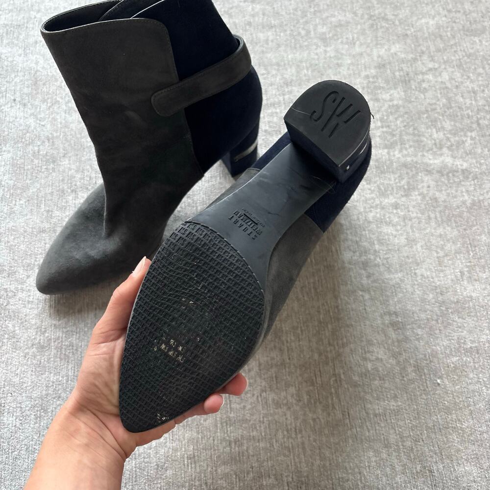 Stuart Weitzman Suede Heeled Boots - Picture 4 of 5